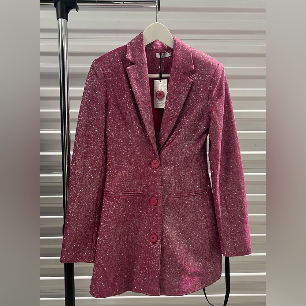 SLA The Label Fuschia Blazer Dress